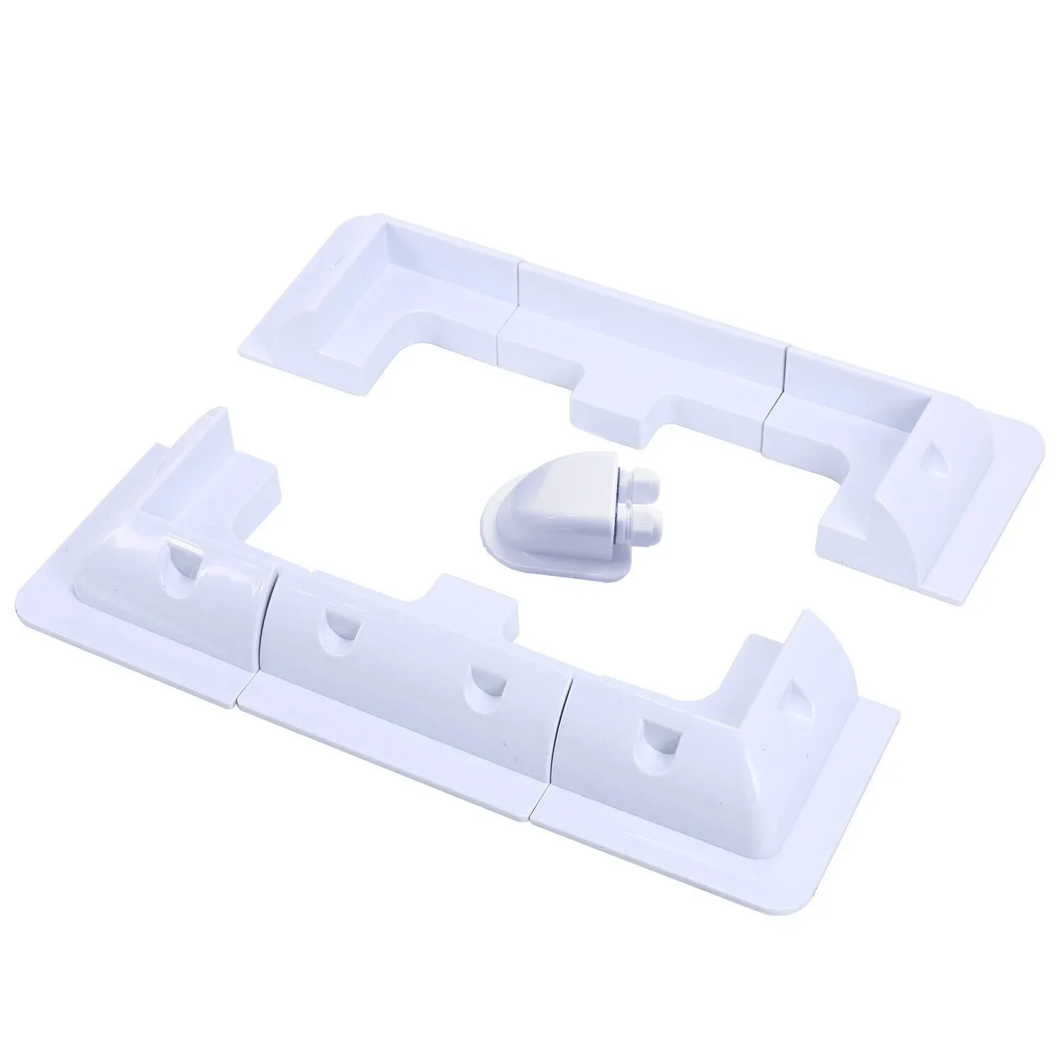 Drill-Free Plastic Solar Panel Corner Brackets - Durable for RV/Yacht/Solar Racking