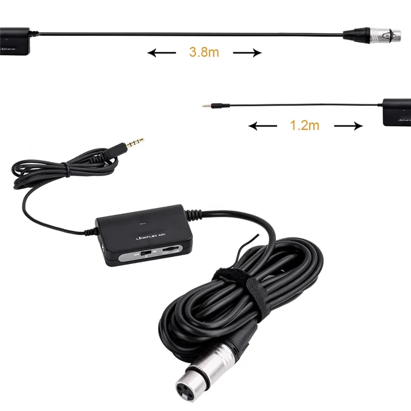 

AT82-For Smartphone DSLR Camera Camcorder Compatible XLR To 3.5Mm Adapter-LINKFLEX AD1 Microphone Pre-Amp Amplifier Audio Device