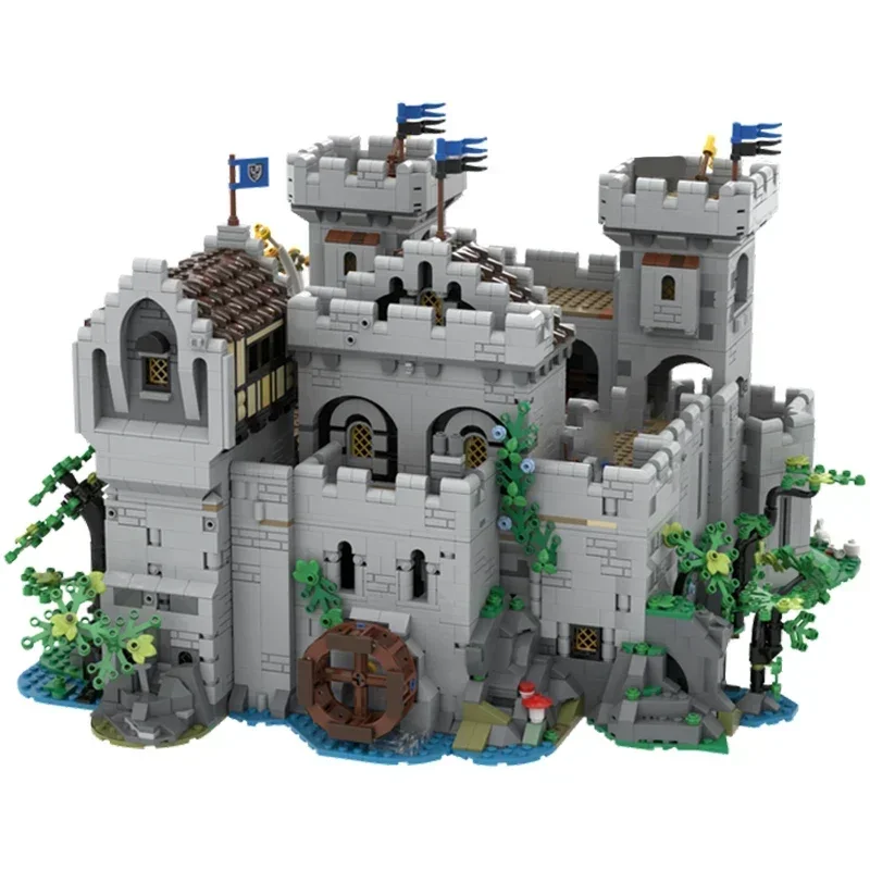 Modelo de fortaleza militar, bloques de construcción Moc, tecnología de Castillo de Caballero, bloques modulares, regalos, juguetes de Navidad, conjuntos DIY de montaje