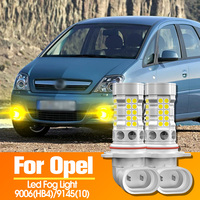 2pcs LED Fog Light Blub Lamp Canbus No Error H10 9145 For Opel Corsa E 2014-2019 Insignia A 2008-2017 Meriva B 2010-2017
