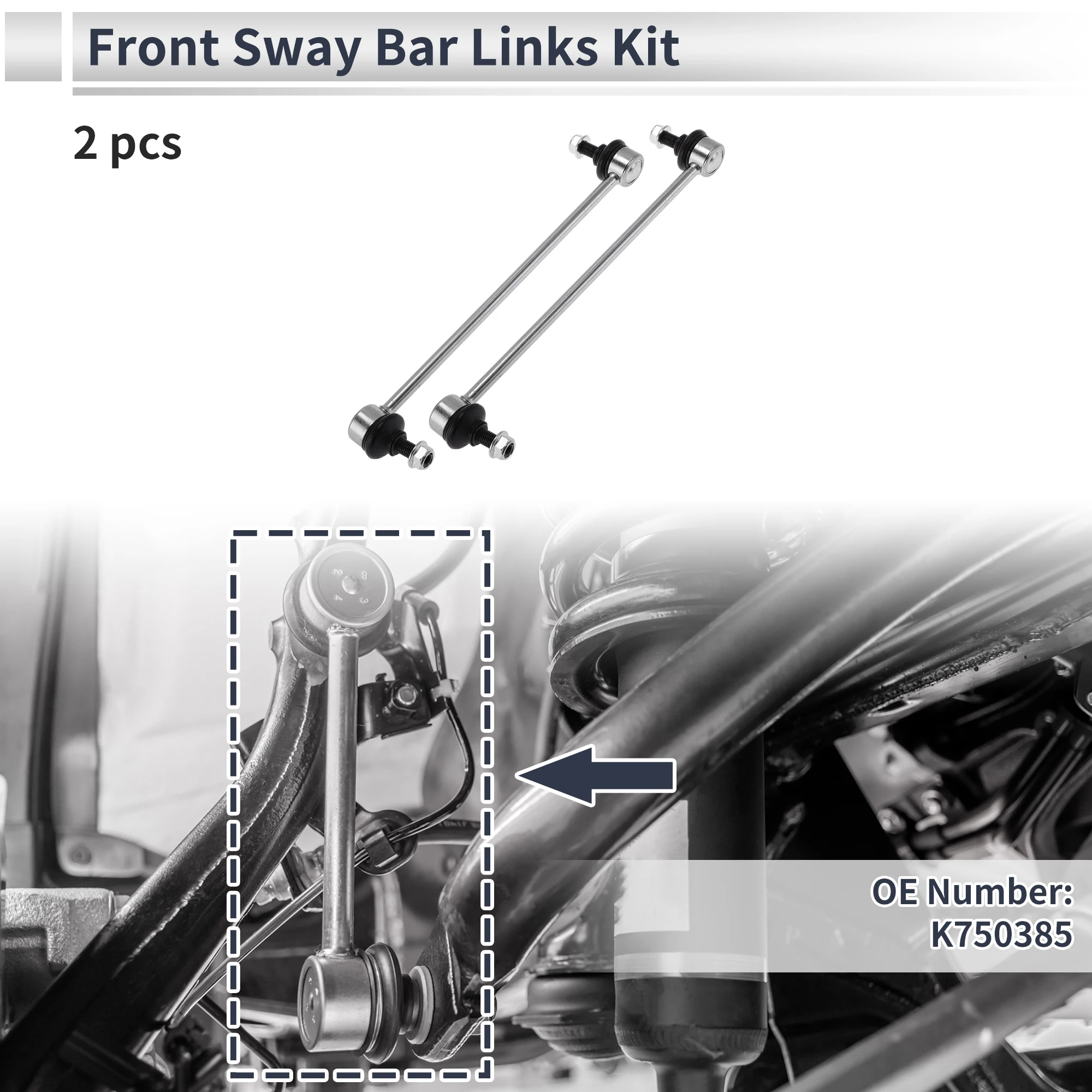 

Тяги переднего стабилизатора UXCELL без втулки для Chrysler Sebring 2009-2010 No K750385