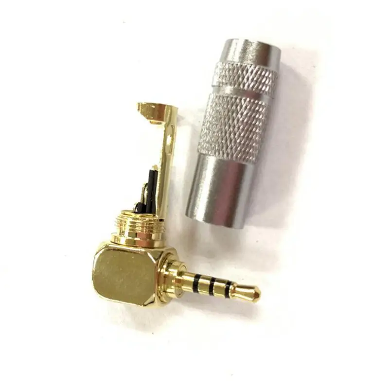 Earphone Splice Adapter All Copper Gold-plated Small 3.5mm Accessories Tools Connector Three-core Universal Audio Plug Hifi