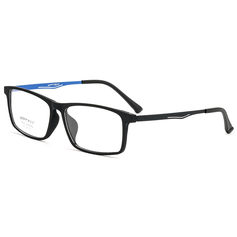 Men's TR90 Titanium Optical Prescription Eyeglasses Frame Ultralight Custom Myopia Progressive Comfort Large Size Square 9830