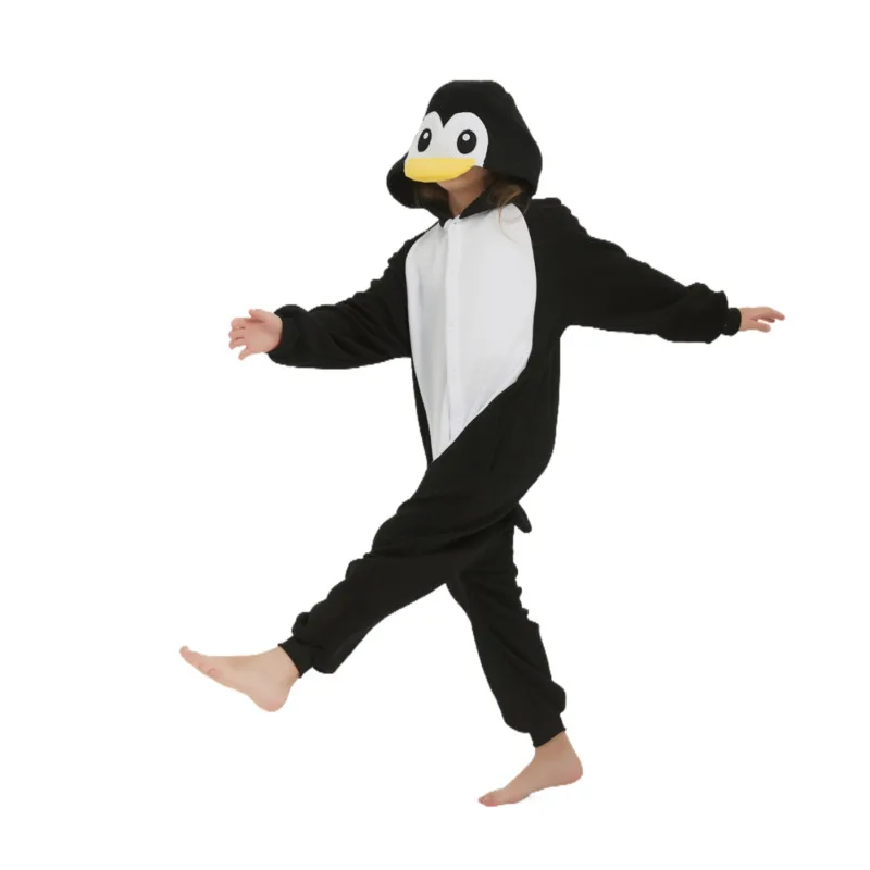 Penguin Kids Cartoon Cosplay One-Piece Pajamas dragonAnimals Halloween Girls Kigurumi Anime Pajamas