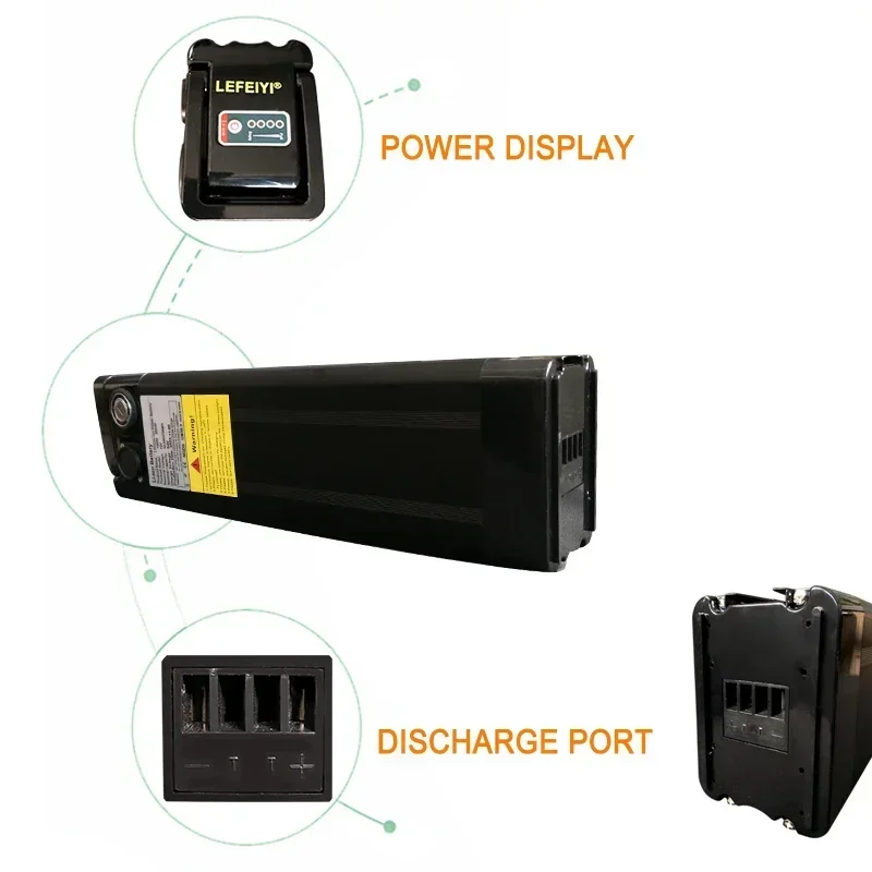 52V 20000mAh Lithium ion Battery Pack 20Ah ,for Silver Fish Style with Aluminum Case Anti-theft Lock