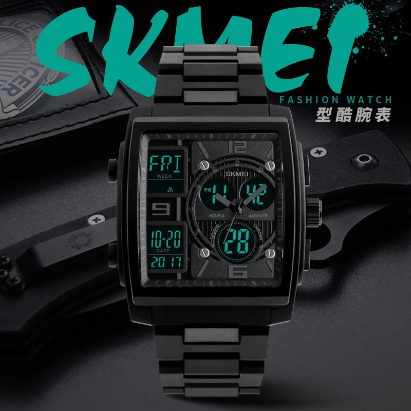 Skmei Fashion Men's Electronic Watch Multi-Functional Outdoor Sport Watch Student Sports Electronic Watch