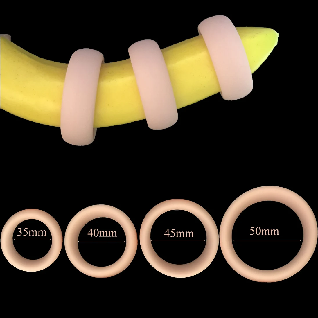 남성용 실리콘 페니스 링, 사정 지연 섹스 토이, 발기 살, 콕 링, 딕, 코킹, 친밀한 상품, 섹스 샵, 4 가지 크기