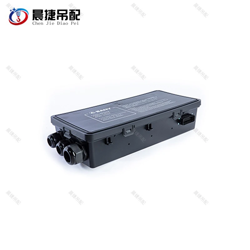 Crane chassis battery compartment control box relay assembly