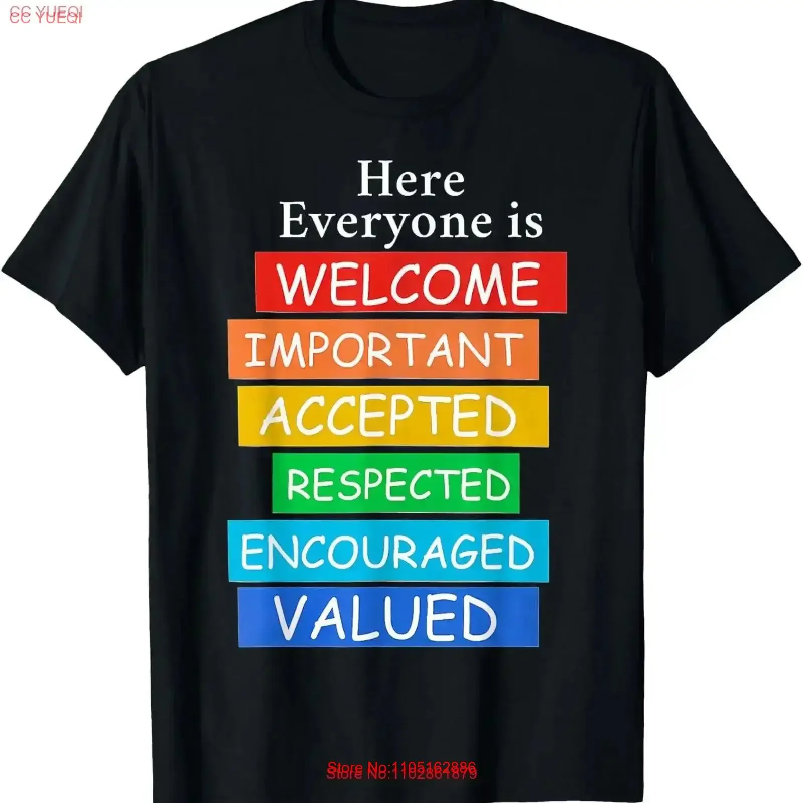 

Here Everyone Is Welcome Important Idaho Teacher Funny T Shirt S 5XL vintage Washed Soft Versatile homme streetwear Stylish