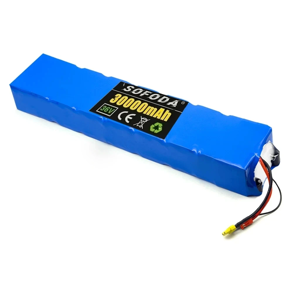 36V 30000mAh 10S3P 18650 Rechargeable Lithium Battery Pack for Xiaomi Mijia M365 36V 30Ah Scooter Electric Scooter BMS Board