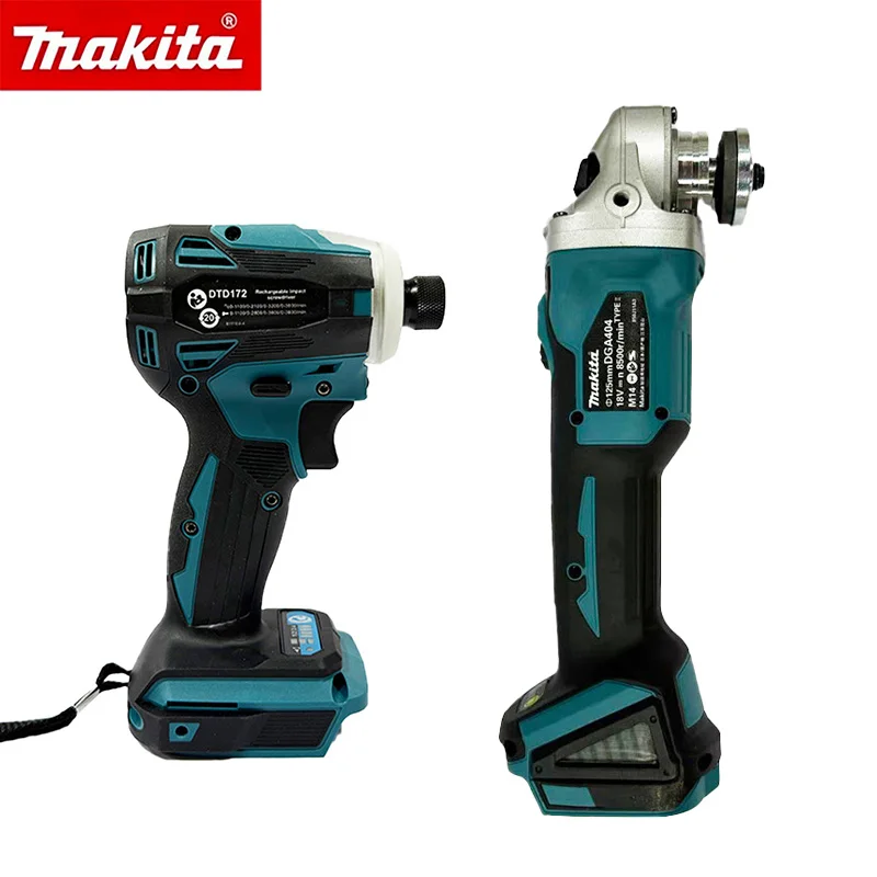 2026 Makita DGA404 & DTD172 18V Brushless 2‑in‑1 Kit:125mm Angle Grinder & Impact Driver for Auto Maintenance & Metal Cutting