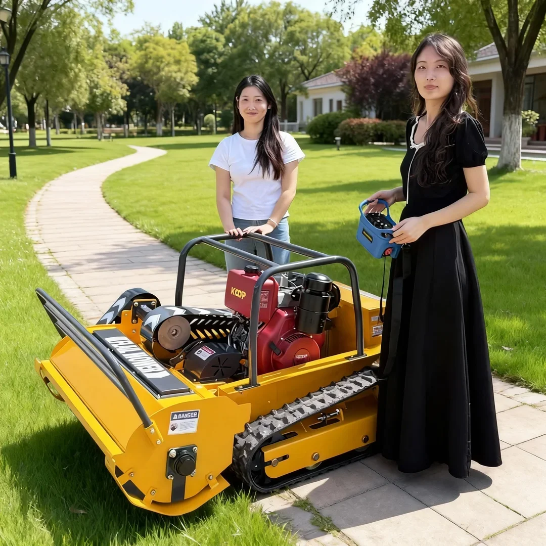 

Customized Remote Control Flail Lawn Mower - 800-1200mm Cutting Width High-Power Self-Powered Garden Tool