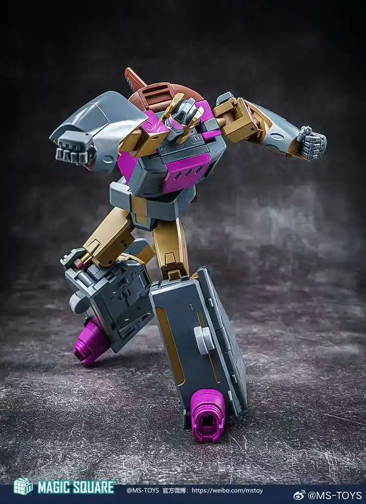 Transformatie Magisch Vierkant Speelgoed MS-TOYS MS-07 MS07 Huntian Leopard Explosie Cycloon Combineerbare Set Beweegbare Pop