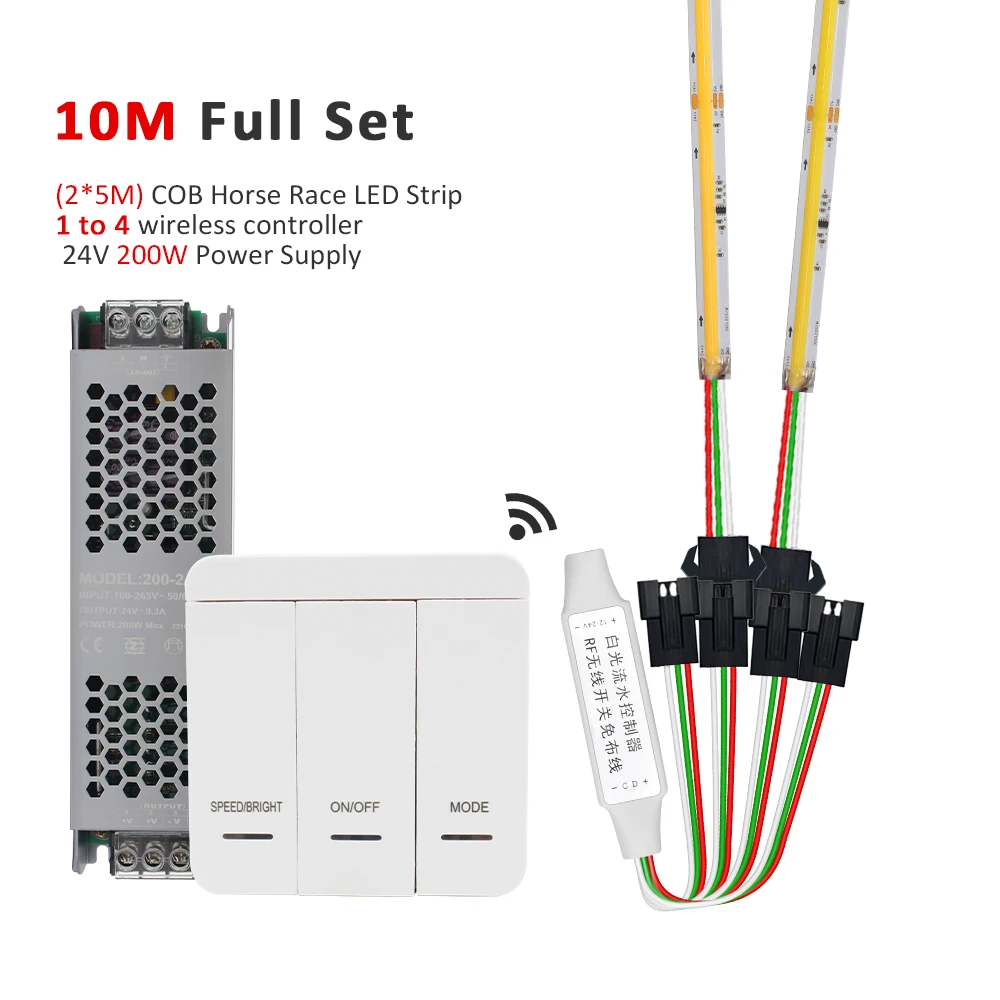 MJJC WS2811 COB LED Strip DC24V 8