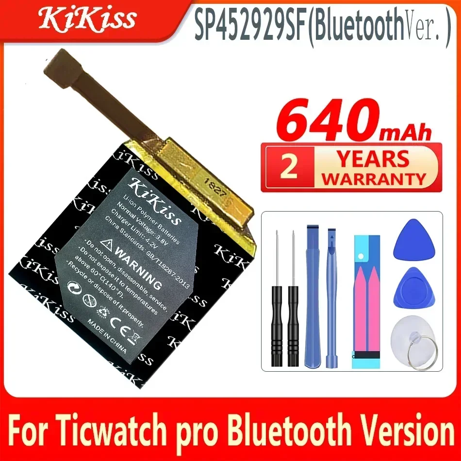 

640mAh KiKiss Battery SP452929SF For Ticwatch pro Bluetooth Version / pro 4G Version High Capacity Batteries