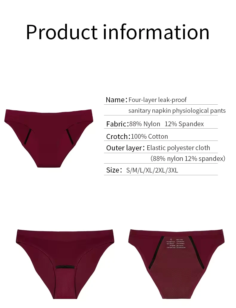 Leakproof Mid-Rise Breathable Women Menstural Period Panties Incontinence Underwear Super Absorption Briefs Female Dropshipping - Image 5