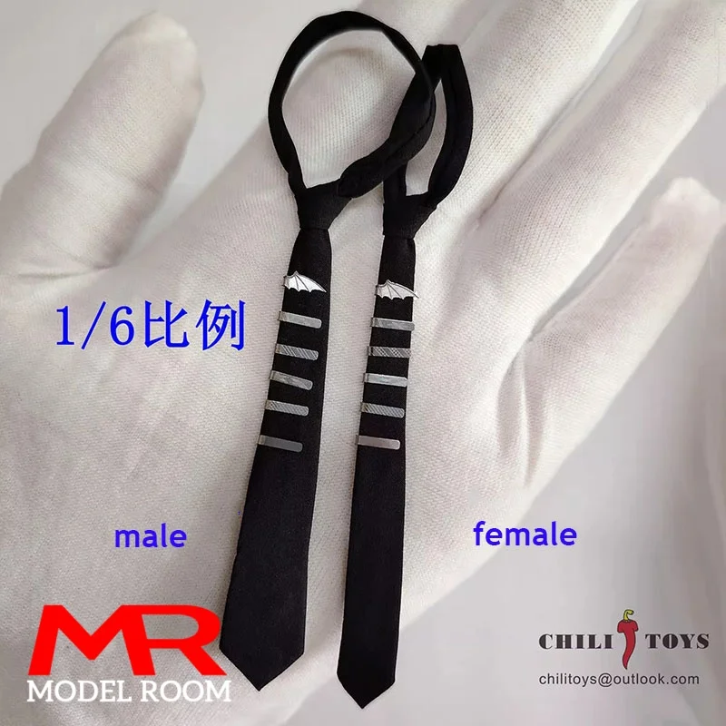 1/6 Bilancia Maschio Femmina Nero Cravatta Clip Vestiti Accessori Modello Misura 12 ''Soldato Action Figure Corpo Bambole