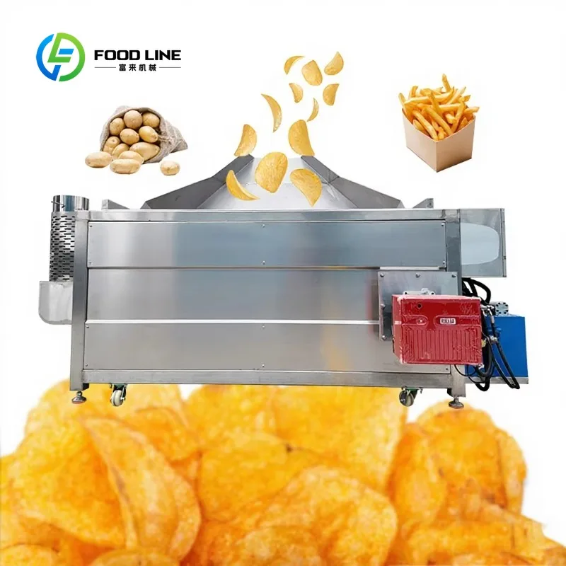 Commercial Industrial Frying Machine High Efficiency Deep Fryer Equipment for Snack Food and Fast Food Industry