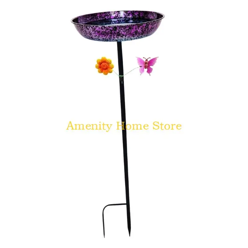 F26C Impermeable Metal Water Dish For Birds Offering Generous Capacity 34 Inches In Height