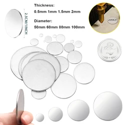 1pcs Stainless Steel Circular Plate Circular Disc Diameter: 50mm 60mm 80mm 100mm Thickness: 0.5mm 1mm 1.5mm 2mm metal engraving