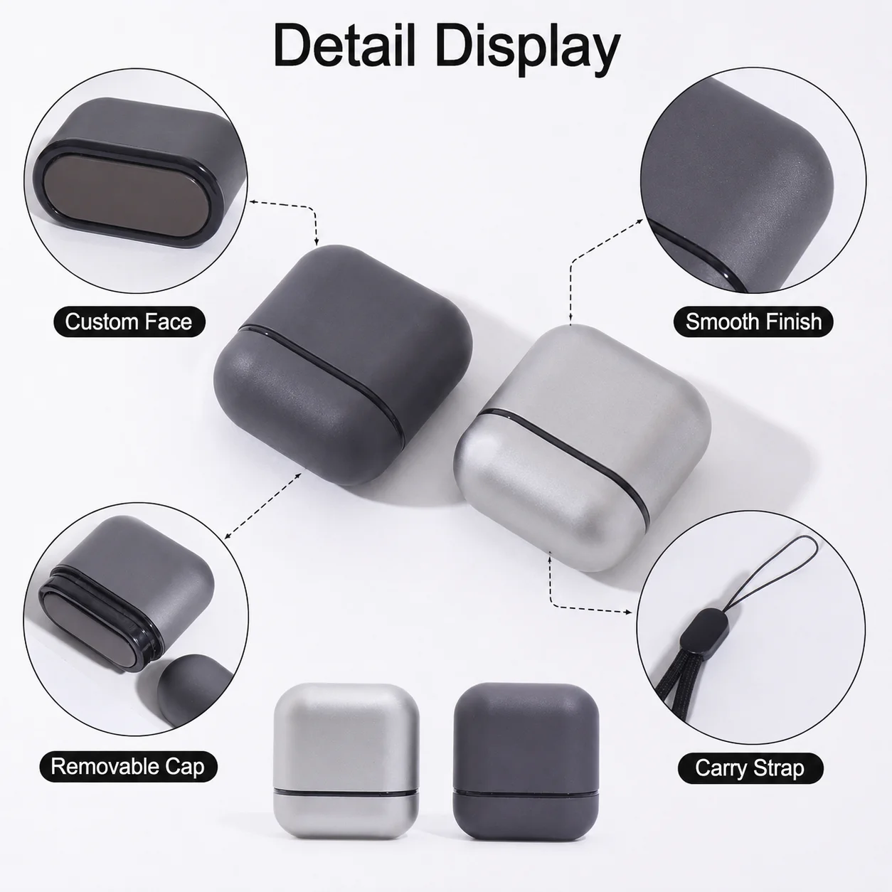Custom metal company name stamps, simple and high-end seals, personalized daily signature stamps, Fashionable custom name stamp - view 3