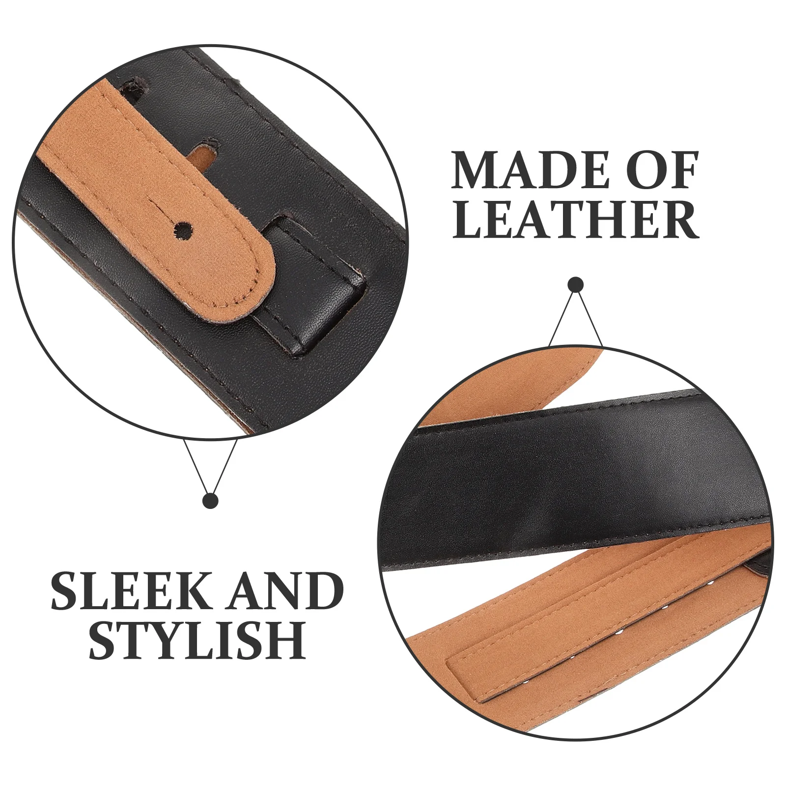 

Wide Guitar Strap Featuring Pick Storage for Bass and Ukulele Adjustable Shoulder Belt for Stage Performance and Travel