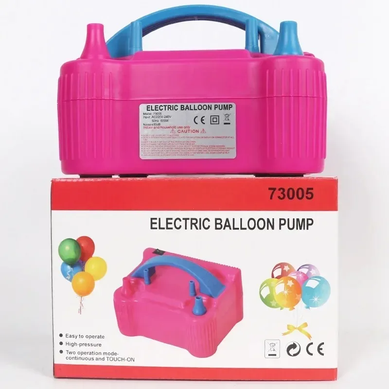 Durabl1PC High Pressure Double Hole Electric Balloon Air Pump Portable Birthday Balloon Pump Blower European Plug Air Compressor