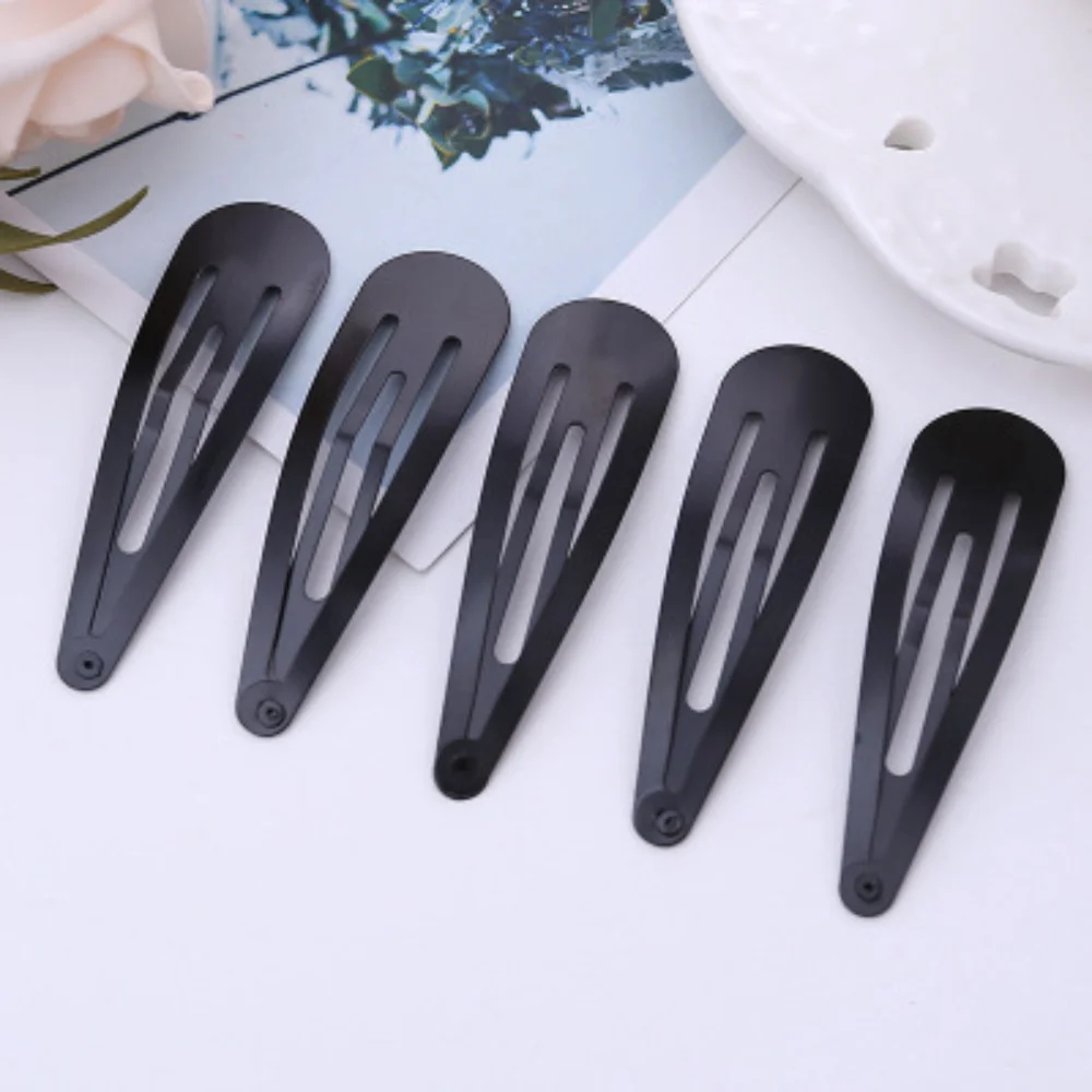 10pcs/lot Black Bobby Pins Wavy Hairpins Fashion Hair Clips Metal Barrettes Wave Hairgrips Fashion Hair Clips for Girl Women