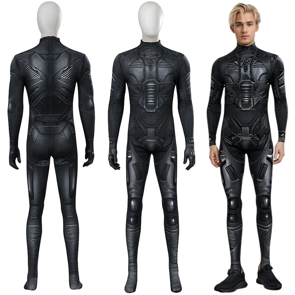 

Paul Atreides Cosplay Costume 2024 Movie Dune 2 Roleplay Bodysuit Jumpsuit Tight Fitting Suit Boys Adult Men Halloween Clothes