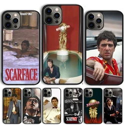 Scarface Tony Montana Phone Case Cover For iPhone 15 16 11 13 14 Pro Max 12 mini Plus X XS Max XR Fundas