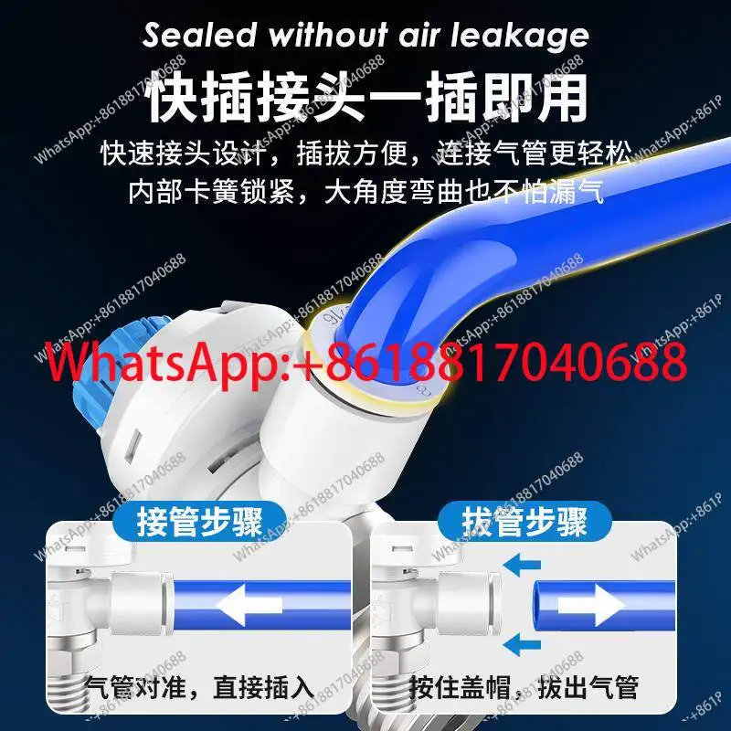 1PCS with graduated throttle valve AS connector gas, speed control valve 04/06/08