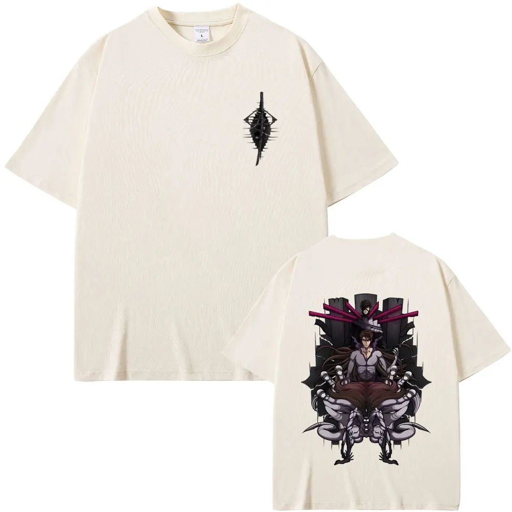 

Anime Bleach Aizen Sousuke Graphic T-shirt Summer Men Women Fashion Oversized Streetwear Male High Quality Soft Cotton T Shirts
