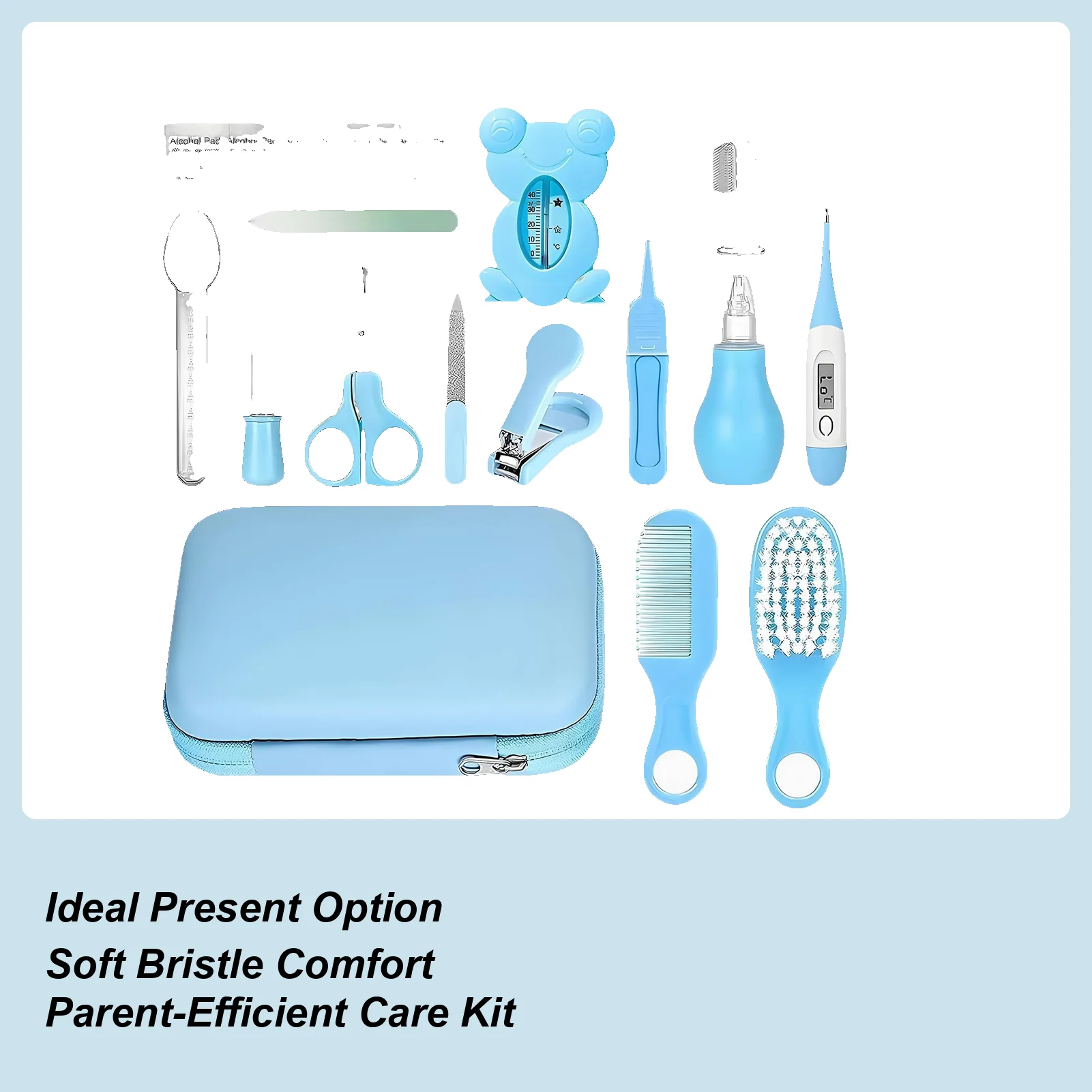 Baby Health Care Kit 18 Pieces Baby Healthcare And Grooming Kit Small Feeder Finger Toothbrush For Shower Kids Hospital Bag Bath