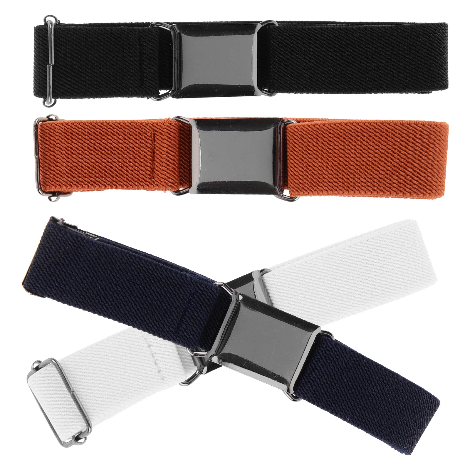 

4pcs Elastic Waist Belts For Kids Girls Boys Stretchy Strap Lightweight Adjustable For Jeans Dresses Pants Children Belt