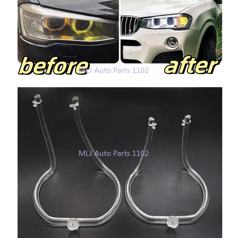 

Для BMW X3 X4 F25 F26 2014-2017 DRL направляющая полоса дневных ходовых огней, ежедневная трубка фар
