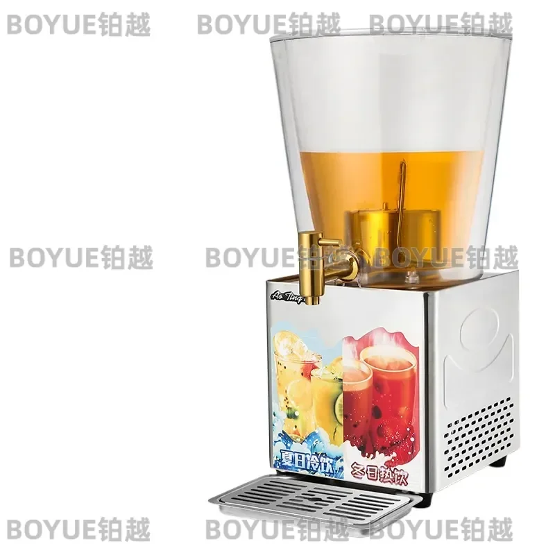Stainless Steel Commercial Beverage Dispenser Refrigerated Juice Barrel Self Service Cold Drink Machine for Catering Buffet