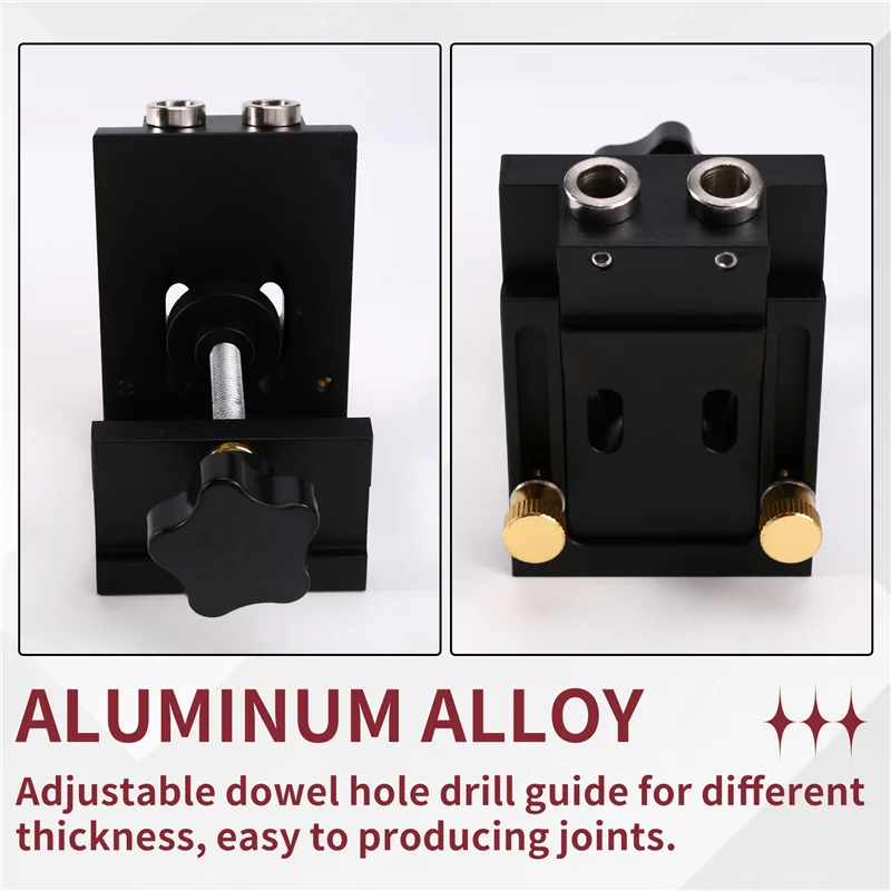 BOFO Woodworking Jig Pocket Hole Jig Clamp Pocket Hole Jig Jig Pocket Hole System Hole Opener Tool For Wood Black