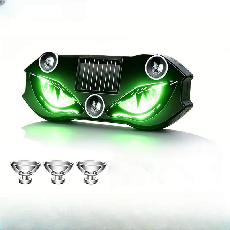 Solar Powered LED Car Triangle Window Decorative Light Wireless Ambient Lamp USB Rechargeable Interior Night Light For Auto