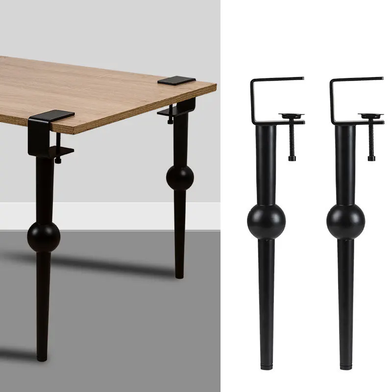 No punching table leg bracket, desk tripod, table leg support frame, metal coffee leg, high foot rack.