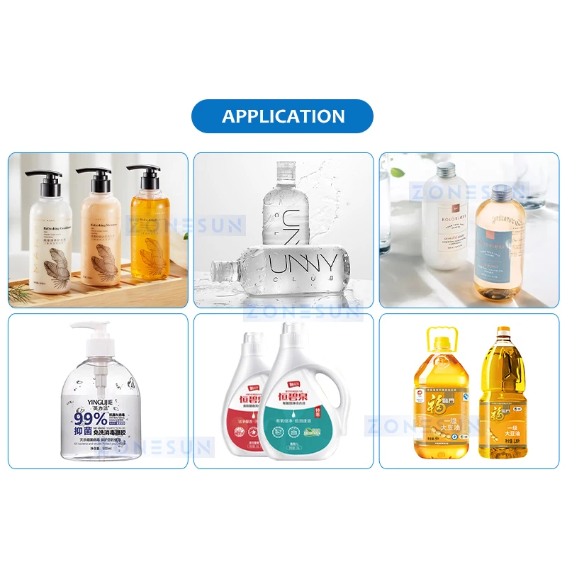 ZONESUN Riempitrice automatica a movimento continuo Servo Tracking Riempitrice per liquidi Attrezzatura per imballaggio di pasta ad alta velocità ZS-VTPF4