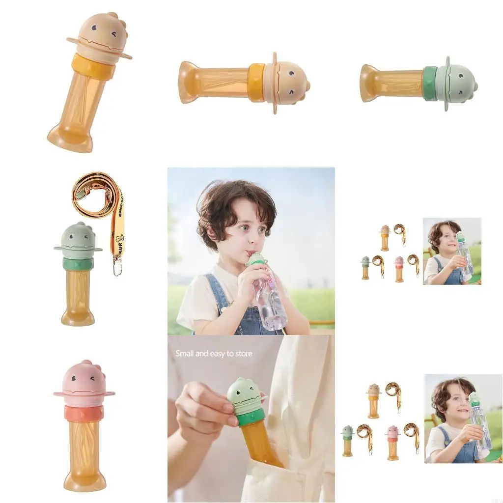 

Portable and Convenient Baby Water Bottle Cap Cover with Straw Design Infant Sip Lid for Kids Drinking Needs L8RB