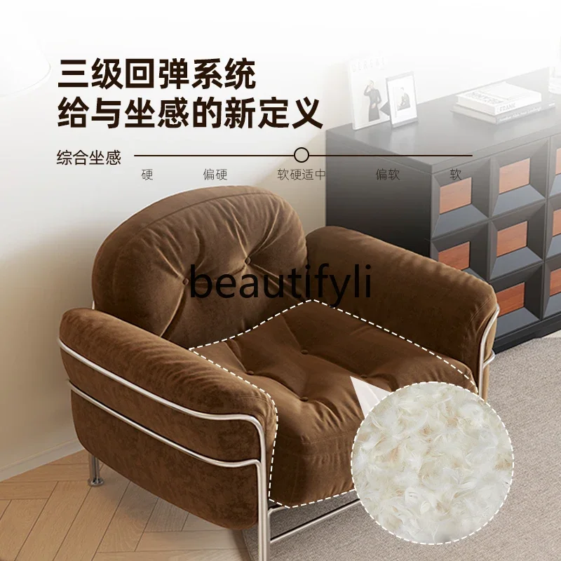 

zqqSingle sofa chair, living room leisure chair, armchair medieval minimalist single chair