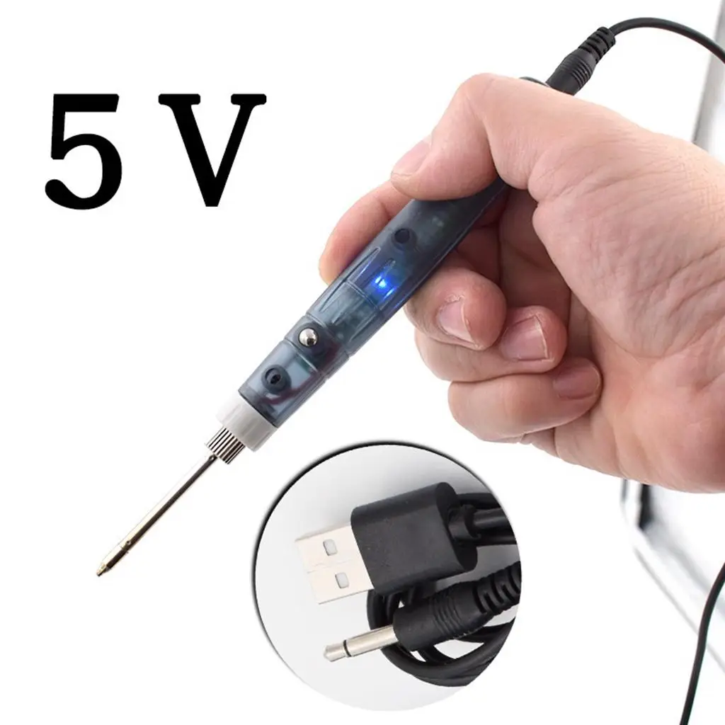 Compact Cordless Soldering Iron Kit Rechargeable Welding Tool with Stainless Steel Tip for on the Go Electronics Repair