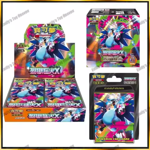 In Stock New 100% Original Pokemon Traditional Chinese MEGA Vol.2 Series Inferno X PTCG Cards M2 Booster Box Trading Cards Game