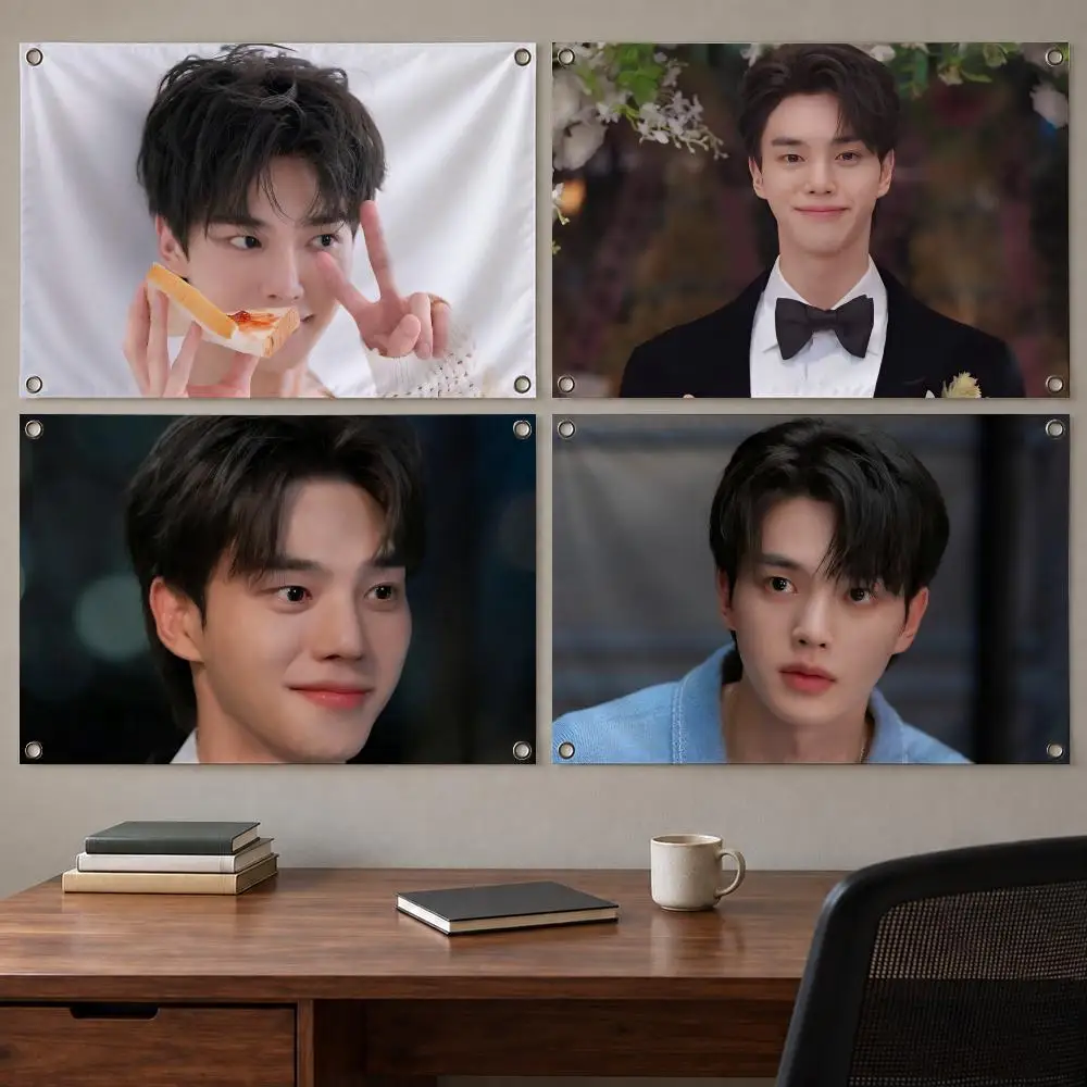 Trending Celebrity Song Kang Flags Indoor Outdoor Wall Banner Party Decor Large Hanging Wall Backdrop