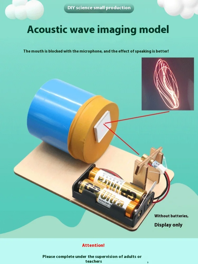 DIY Akustikbildgerät Spaß Wissenschaft Experiment Technologie Kleine Produktion Handmontierte Modelle Lehre Experiment Requisiten – Detail 5