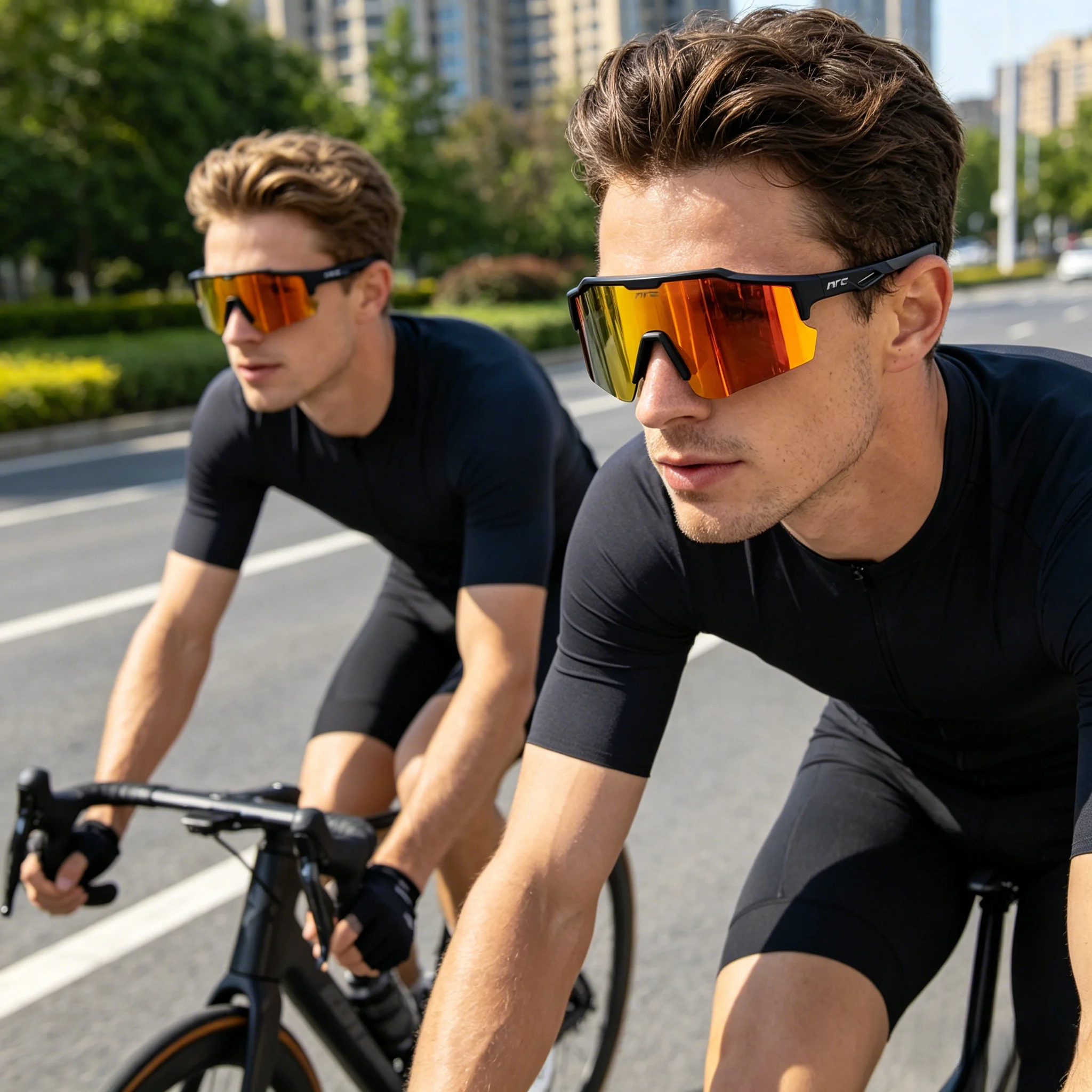 NRC UV400 TR90 Radsport-Sonnenbrille, Sport-Fahrradbrille für Männer und Frauen, MTB, Mountainbike, Angeln, Wandern, Reiten – Detail 3