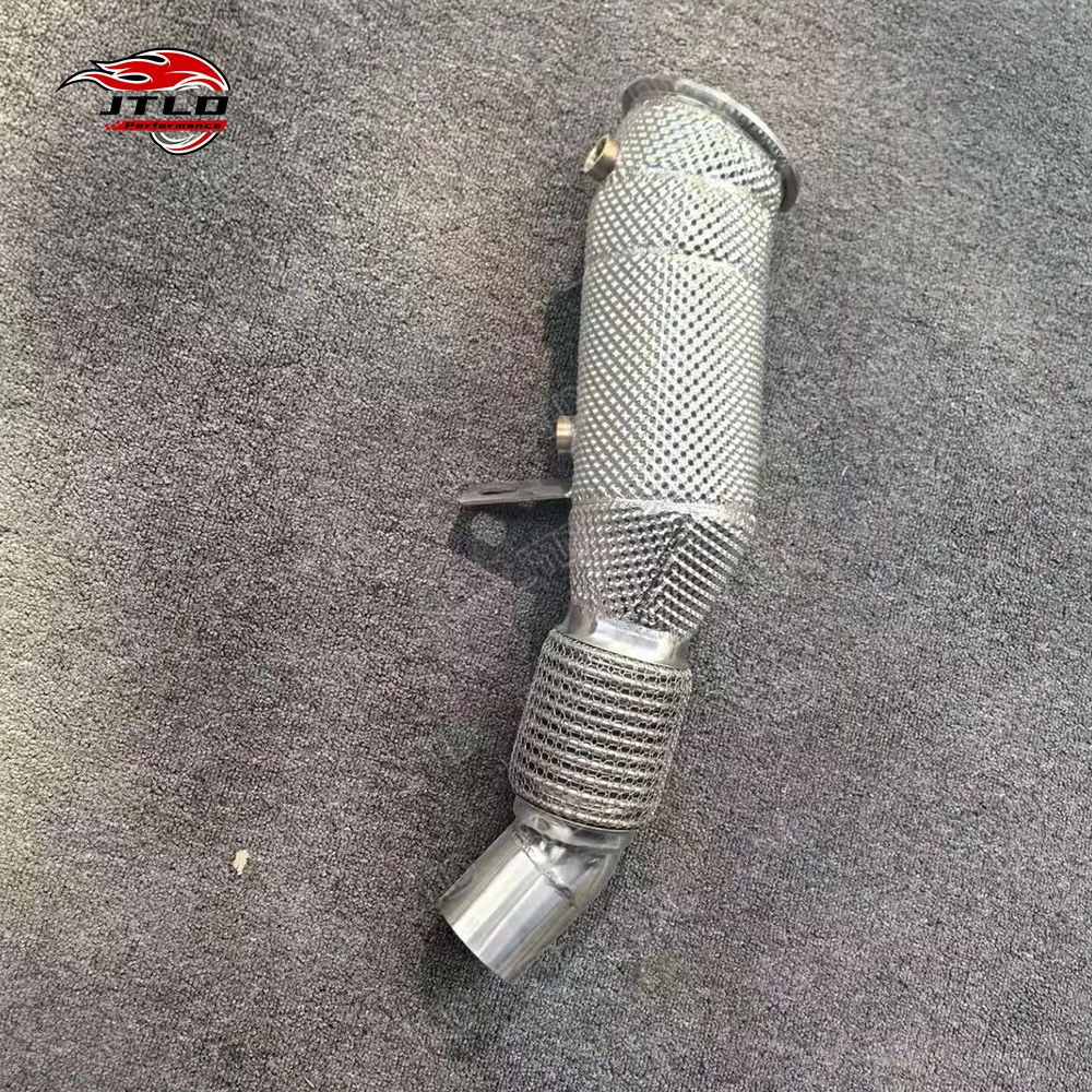 Racing Downpipe For BMW 528i F10 N20 Engine - 304 Stainless Steel, Power & Sound Upgrade, Track Use