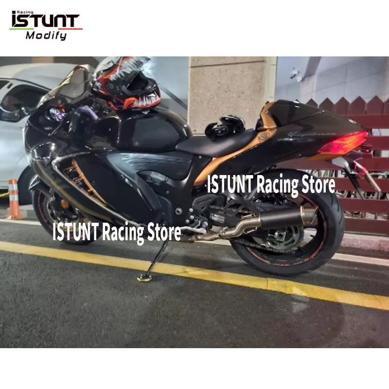 Slip On For Suzuki Hayabusa GSX1300R GSXR1300 2021 - 2024 1300CC Motorcycle Exhaust Espace Moto 51MM Muffler Mid Link Pipe Tube