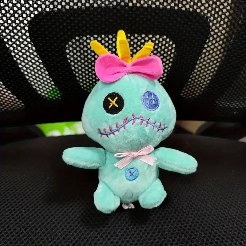 Kawaii Disney Lilo & stitch juguetes de peluche llavero mochila de dibujos animados colgante periféricos de animé muñeca regalos de cumpleaños para niños y niñas